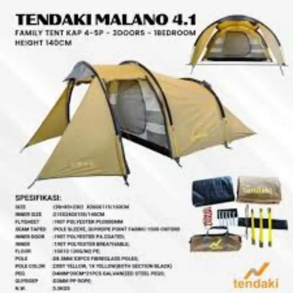 Tenda family malano 4.1h dari tendaki