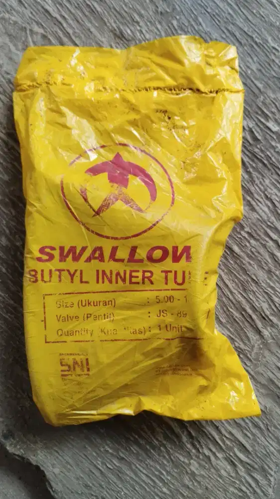 Ban dalam swallow 5.00-10 pentil bengkok