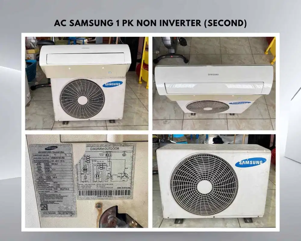 AC Samsung 1 PK Non Inverter – Second (Kondisi Normal)