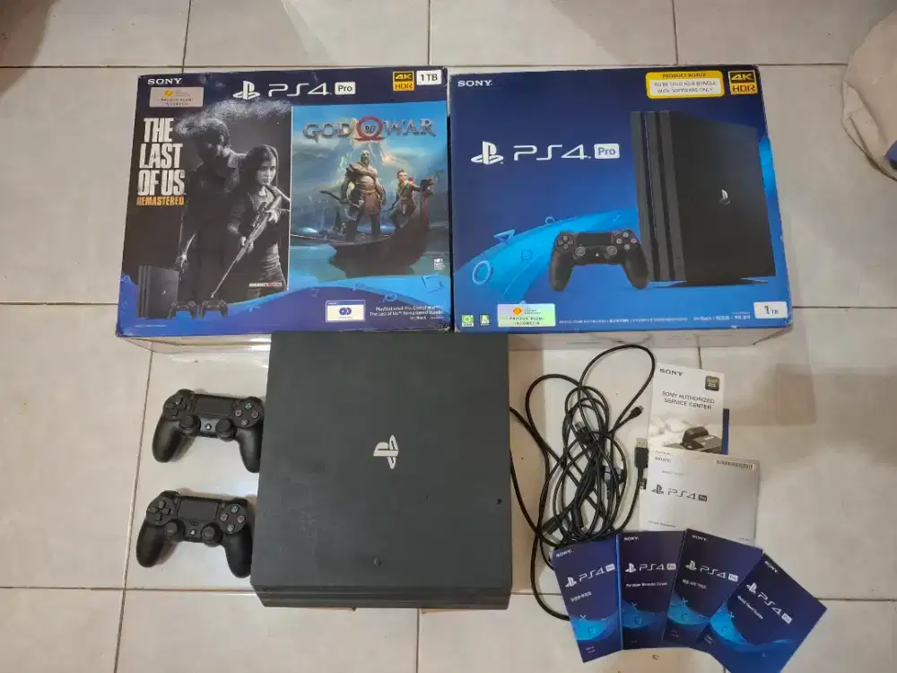 PS4 PRO 1TB ORIGINAL SONY INDONESIA FULLSET PS 4