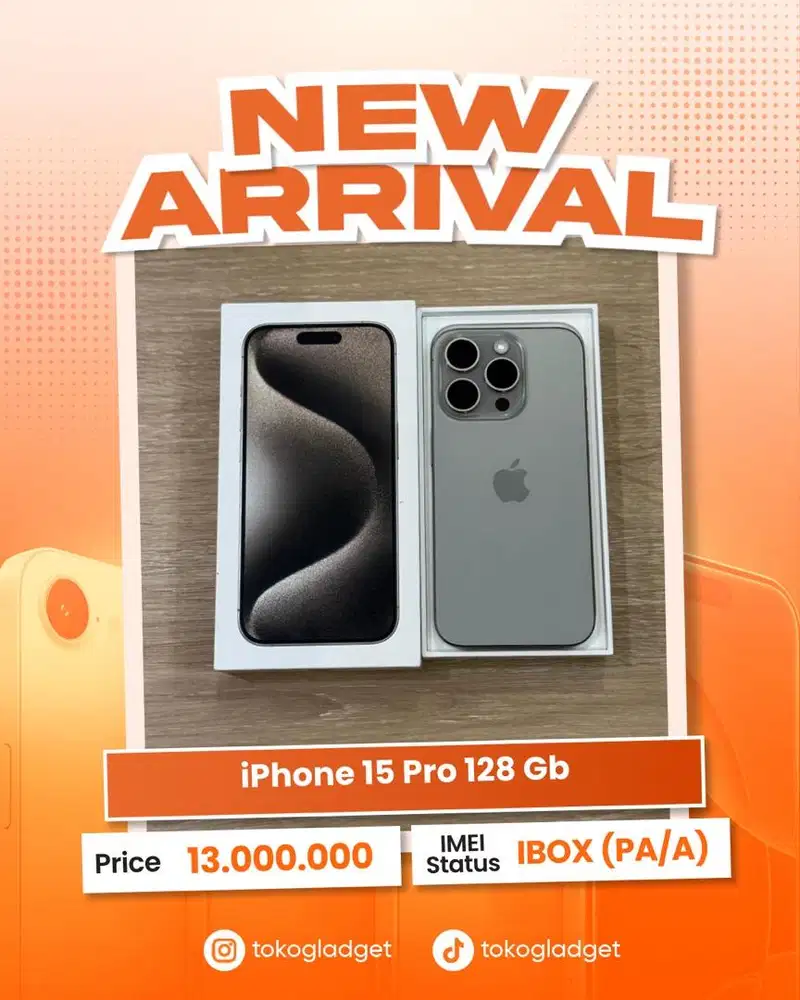 iPhone 15 Pro 128 Gb ex IBOX