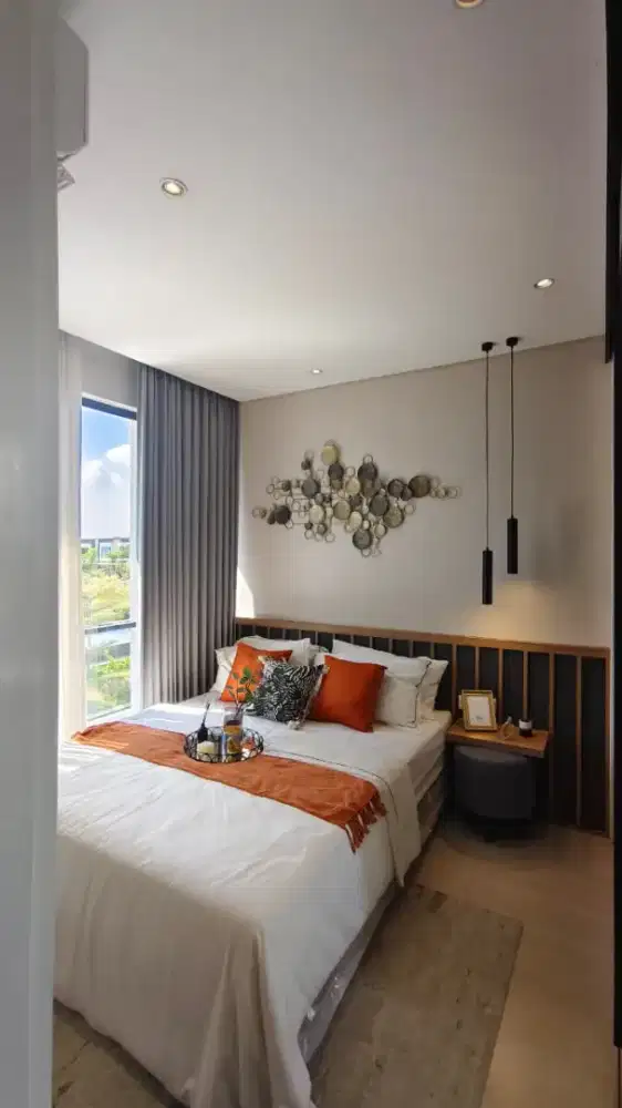 Interior apartemen furniture custom kitchen set, wardrobe