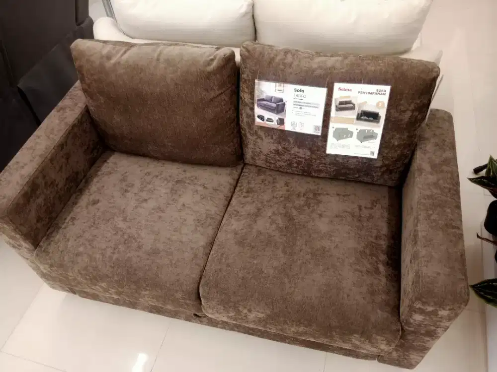 TADEO SOFA 2S+ STOR AGE BROWN