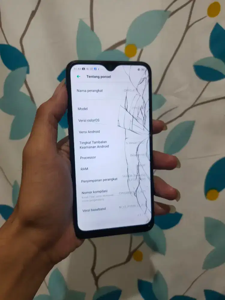 Oppo a12 3/32 garansi resmi indonesia