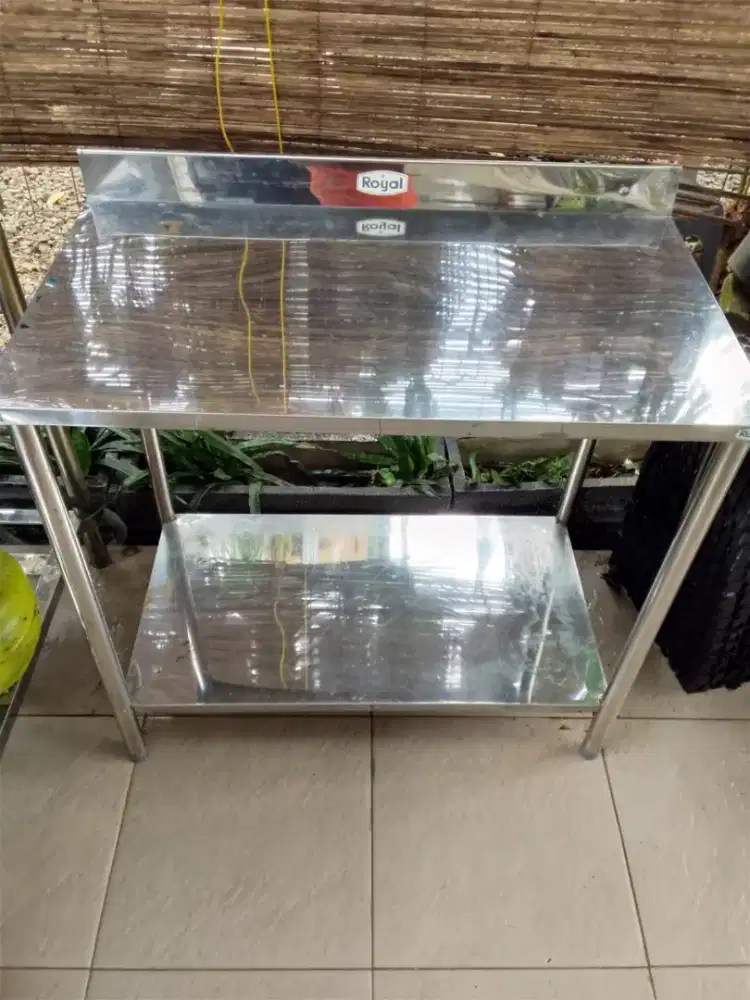 Meja kompor stainless