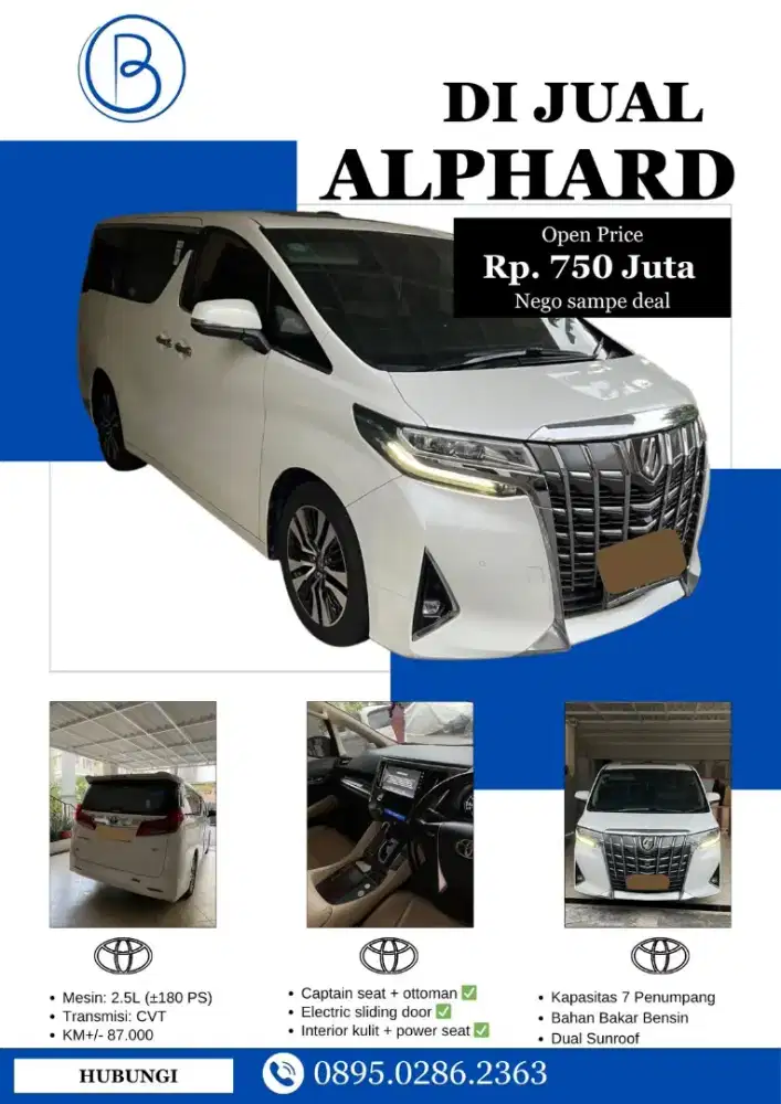 Toyota Alphard 2021 tipe G