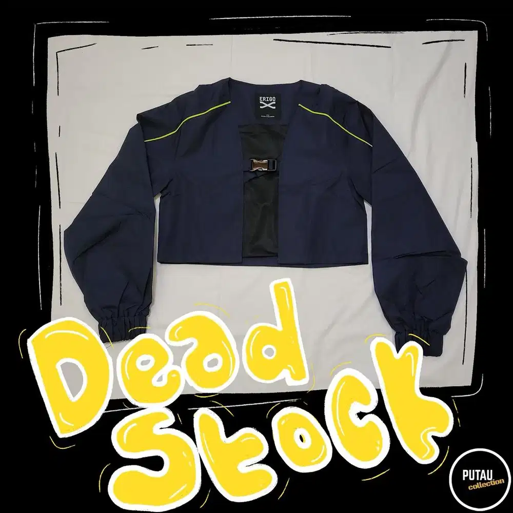 Jaket Crop Top Erigo | XL | Dead Stock