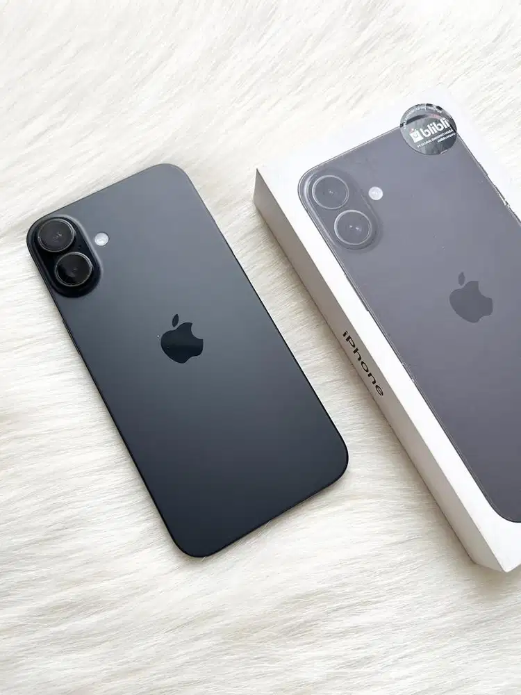 Iphone 16 plus 128gb black, resmi iBox (like new)