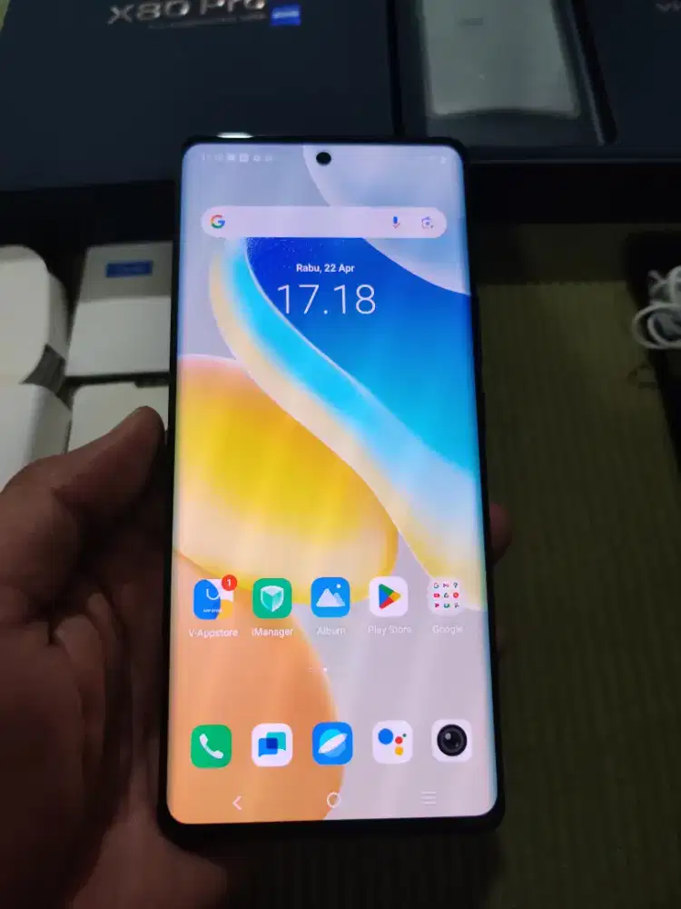 Vivo X80 Pro 12/256gb Like New Fullset Original grs Resmi No minus