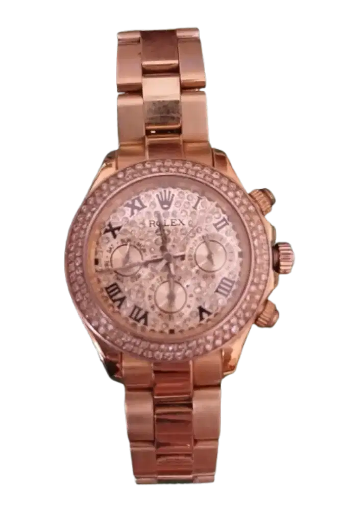 Rlx mulus automatic warna kuning emas stainless steel