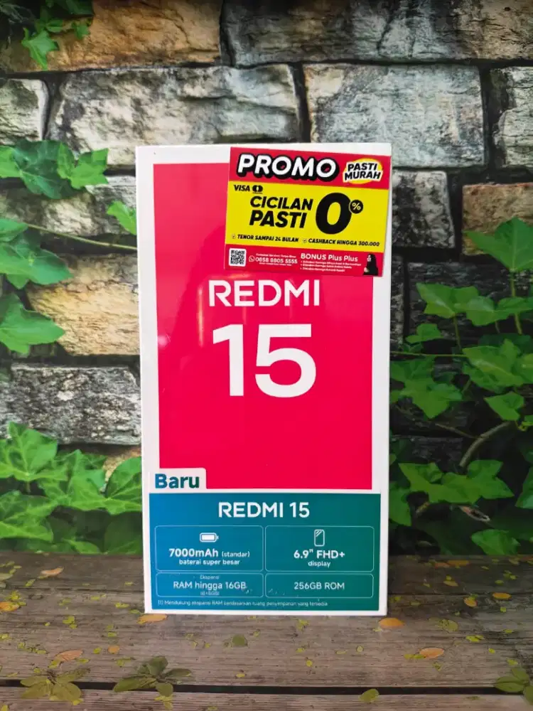 REDMI 15 8/256 SPESIAL 2 JUTAAN SAJA BELI HARI INI DISKON 3%