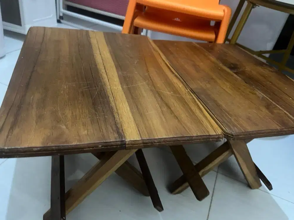 Meja mini belqjsr jati bekas