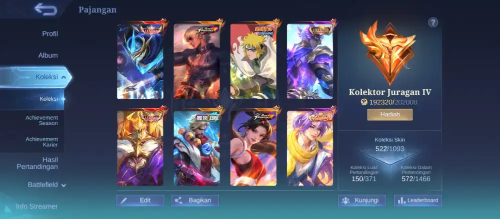 Jual akun ML utamakan COD