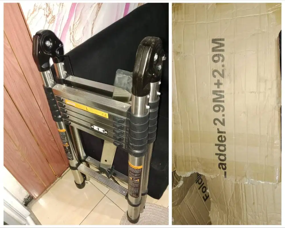 TANGGA TELESKOPIK ALMUNIUM