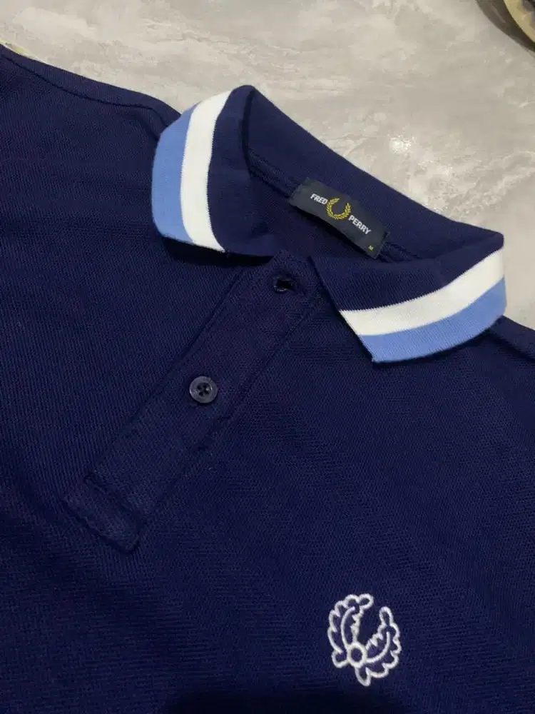 Prelove Polo Shirt Fred Perry Logo Bordir