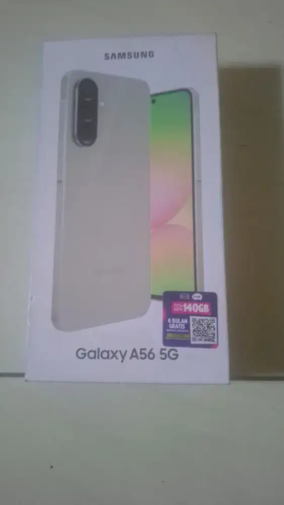 Samsung A56 5G kondisi mulus terawat perlengkapan komplit.