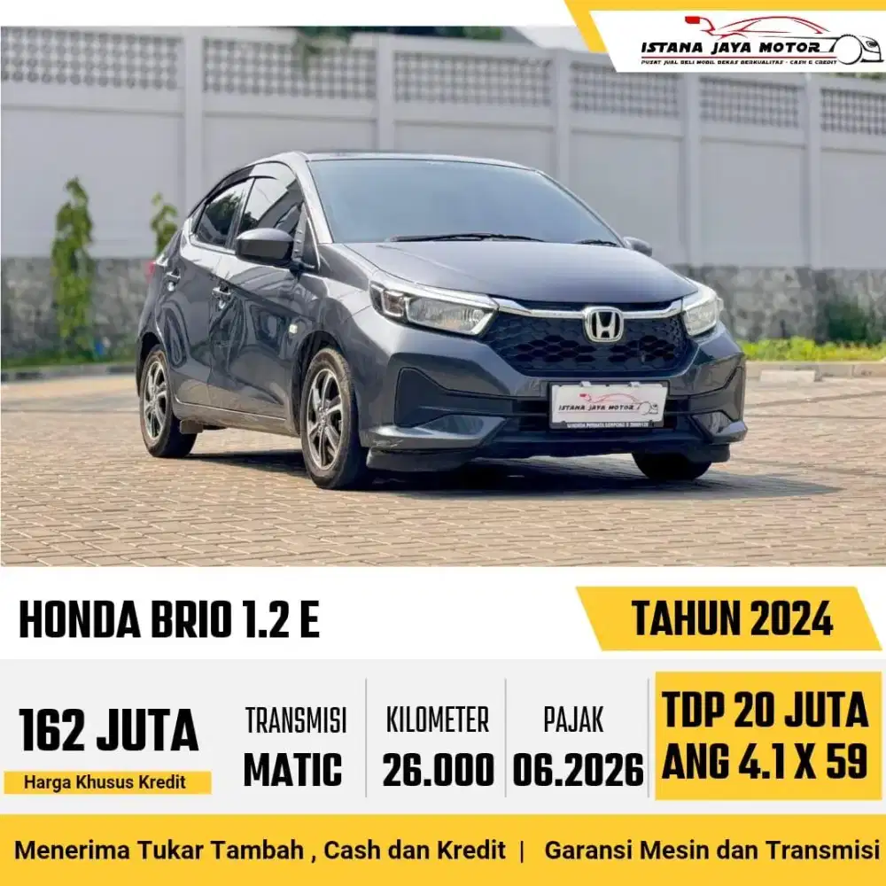 Honda Brio E AT th 2024 #istana jaya motor