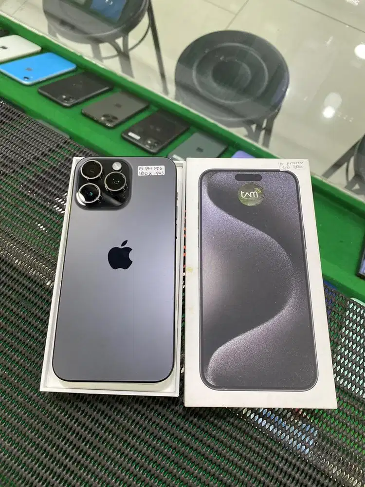 Iphone 15 promax 256gb ibox bh 94% fullset original nominus