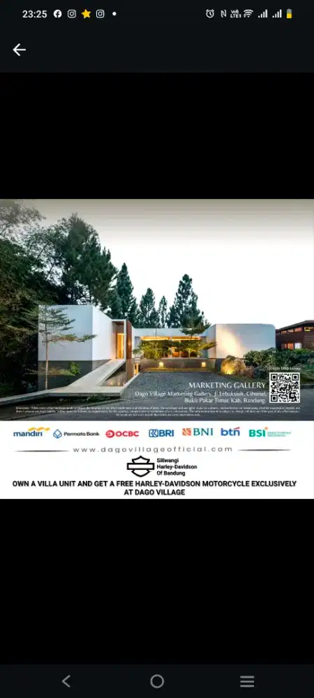 DIJUAL / DISEWA The SIGNATURE di Dago Village Type Downslope