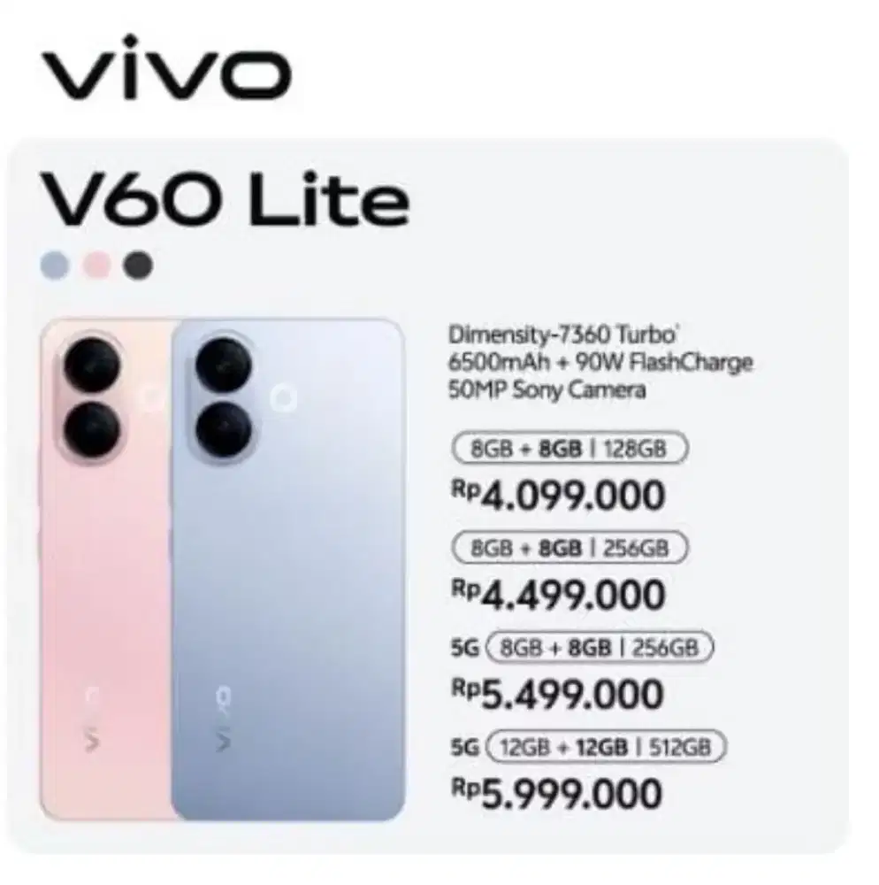 HANDPHONE VIVO V60 LITE