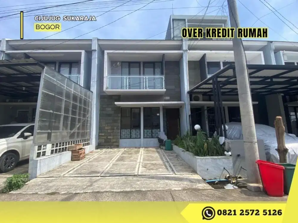 Rumah 2Lantai Over Kredit 115JT dkt Tol di Graha Laras Sentul Bogor