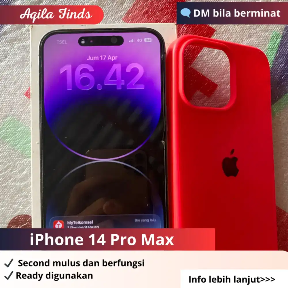 Jual cepat! iPhone 14 Pro Max Second/Bekas — Mulus & murah