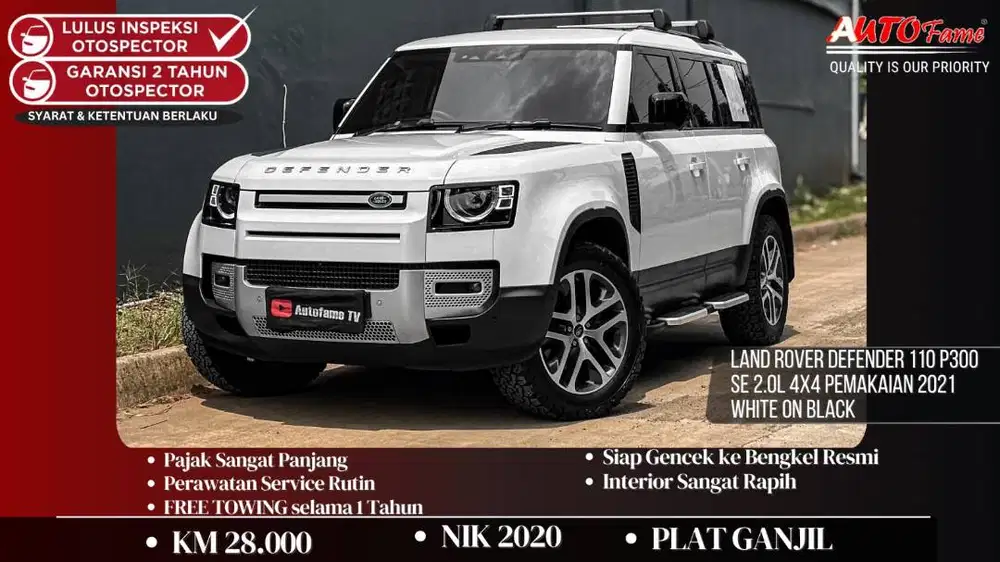 Land Rover Defender 110 P300 SE 2.0L NIK 2020