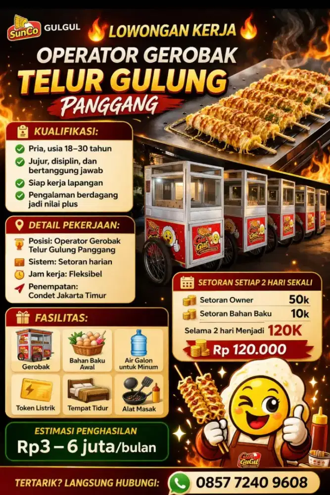 Operator telur gulung