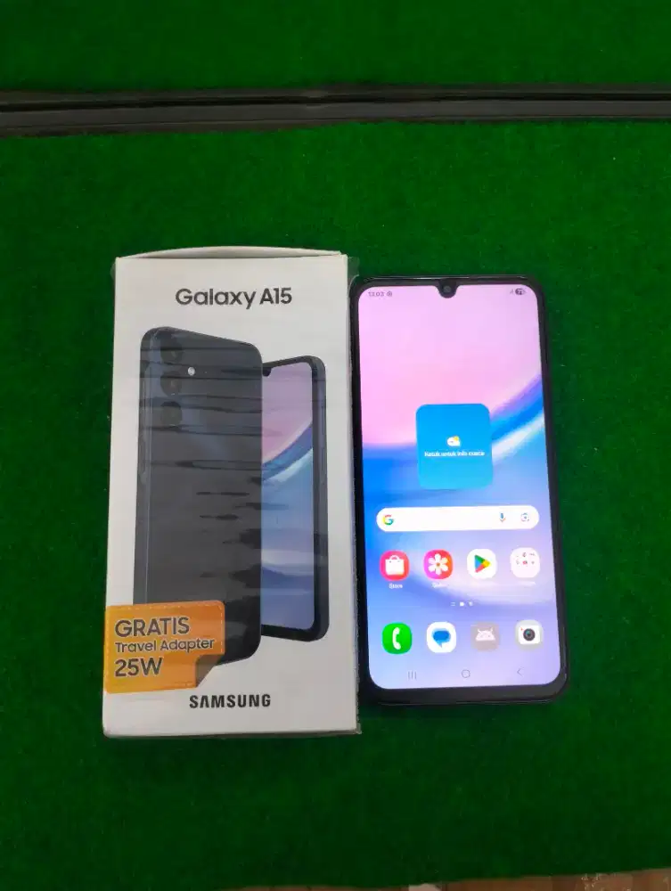 samsung A15 ram 8/128gb lengkap mulus