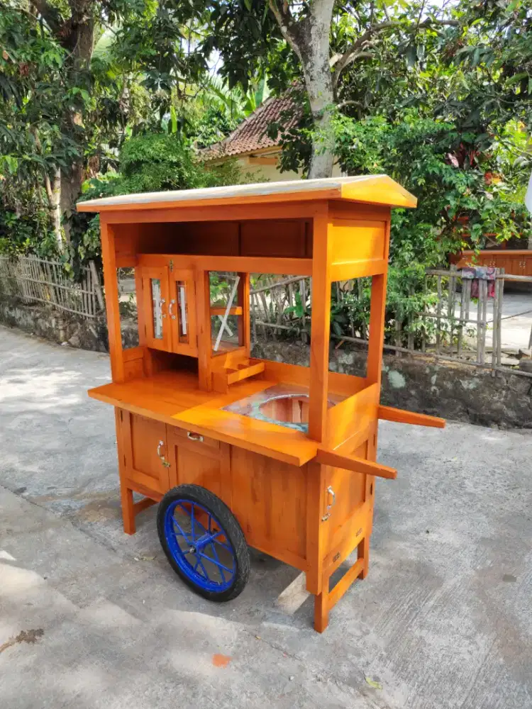 Gerobak Angkringan Bakso Mie Ayam PeceL Bubur Sate Martabak Ronde dlL