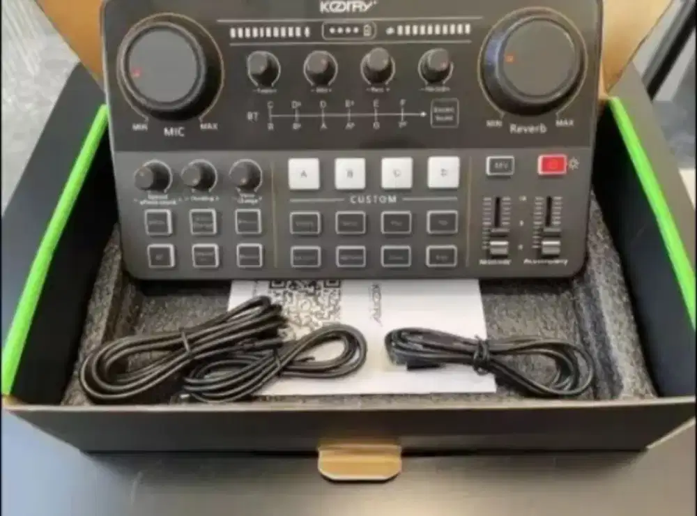 Paket Komplit Sound Card + Mic Condensor