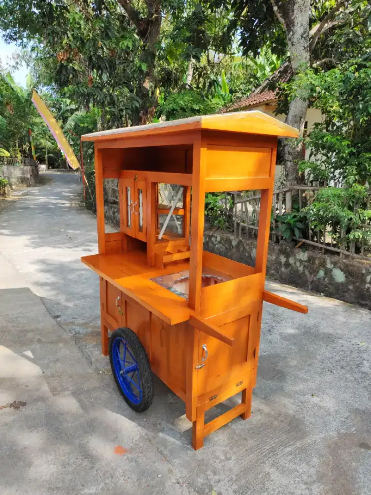 Gerobak Angkringan Bakso Mie Ayam PeceL Bubur Sate Martabak Ronde dlL