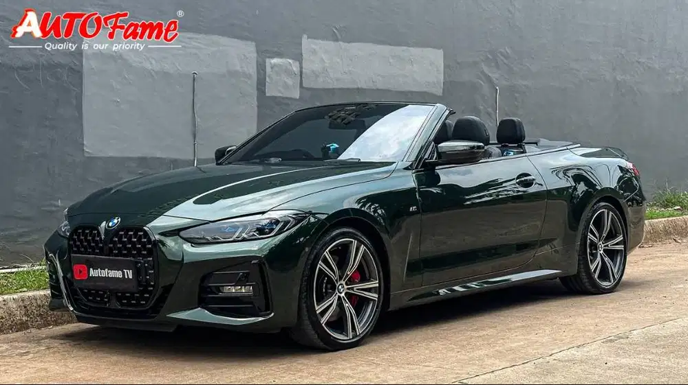 BMW 430i Convertible M Sport Pro Sage Green Metallic On Black NIK 2022