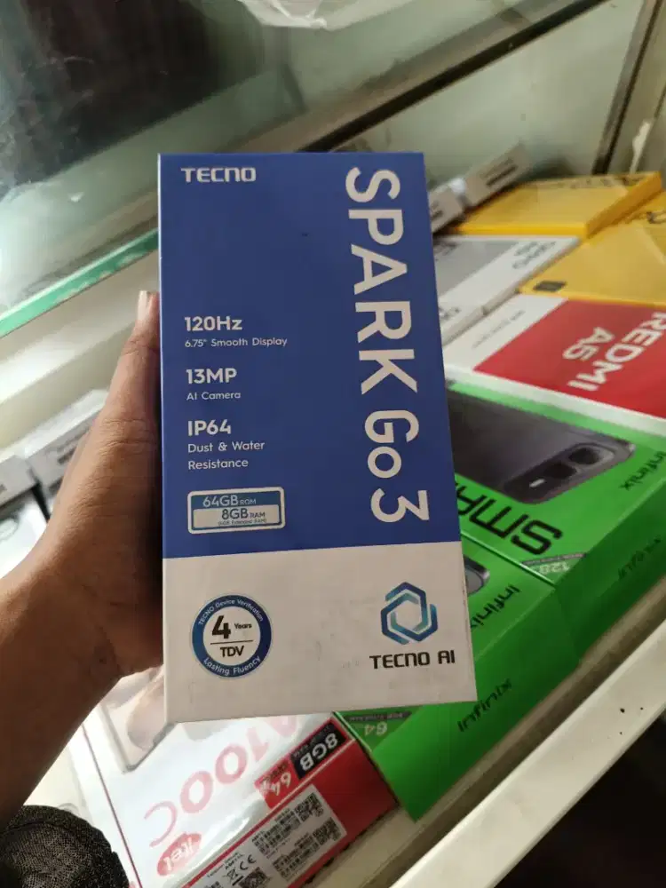 new tecno go3 4/64 garansi resmi
