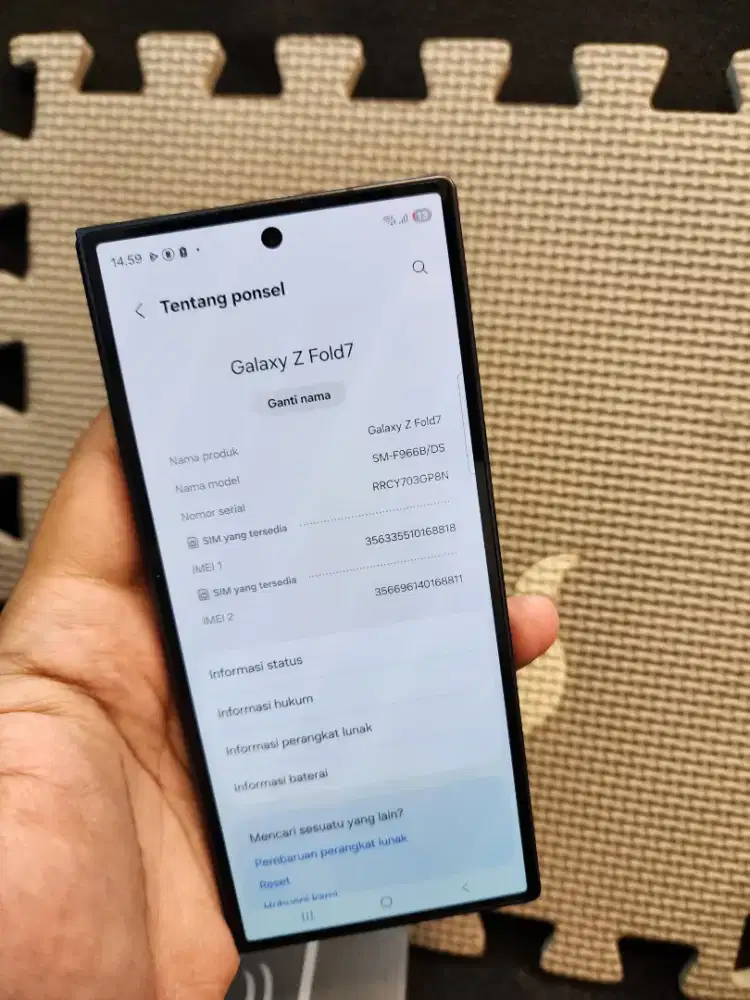 Samsung Galaxy Fold 7 12/512 garansi desember