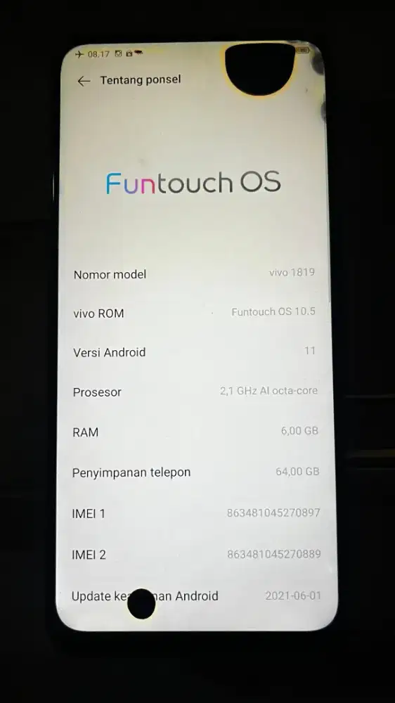 Vivo V15 Termurah Orian 6/64 HP+CASAN Bonus Akun Netflix