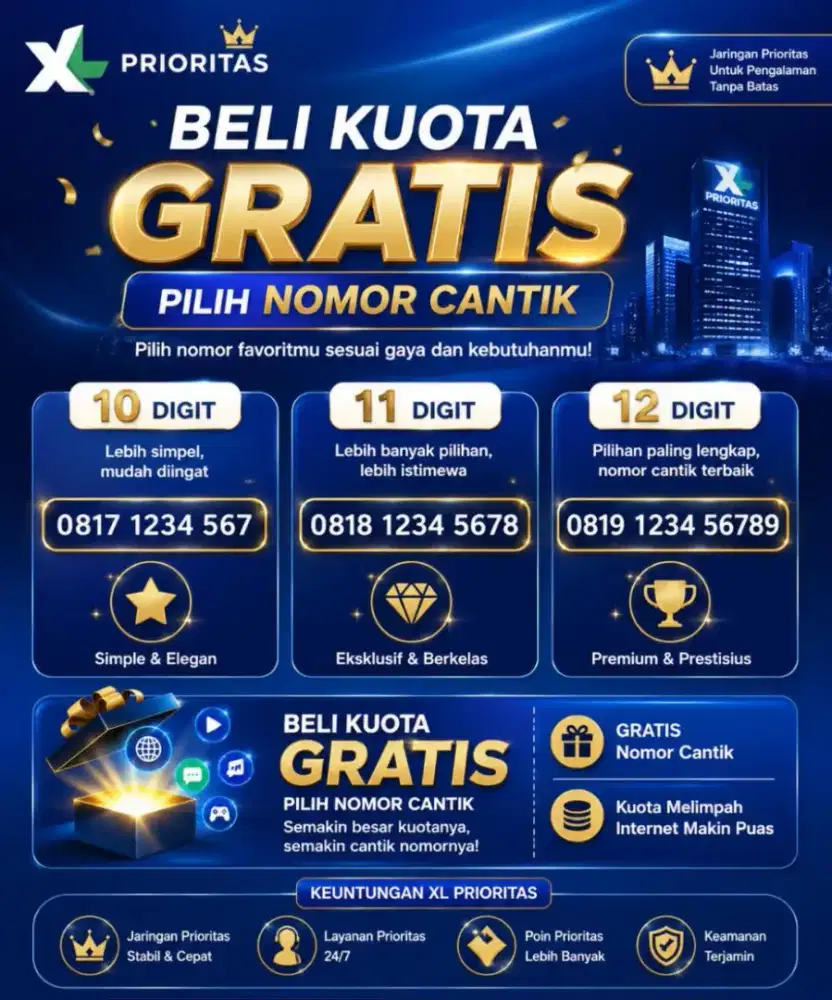 nomor cantik dan kuota jumbo termurah