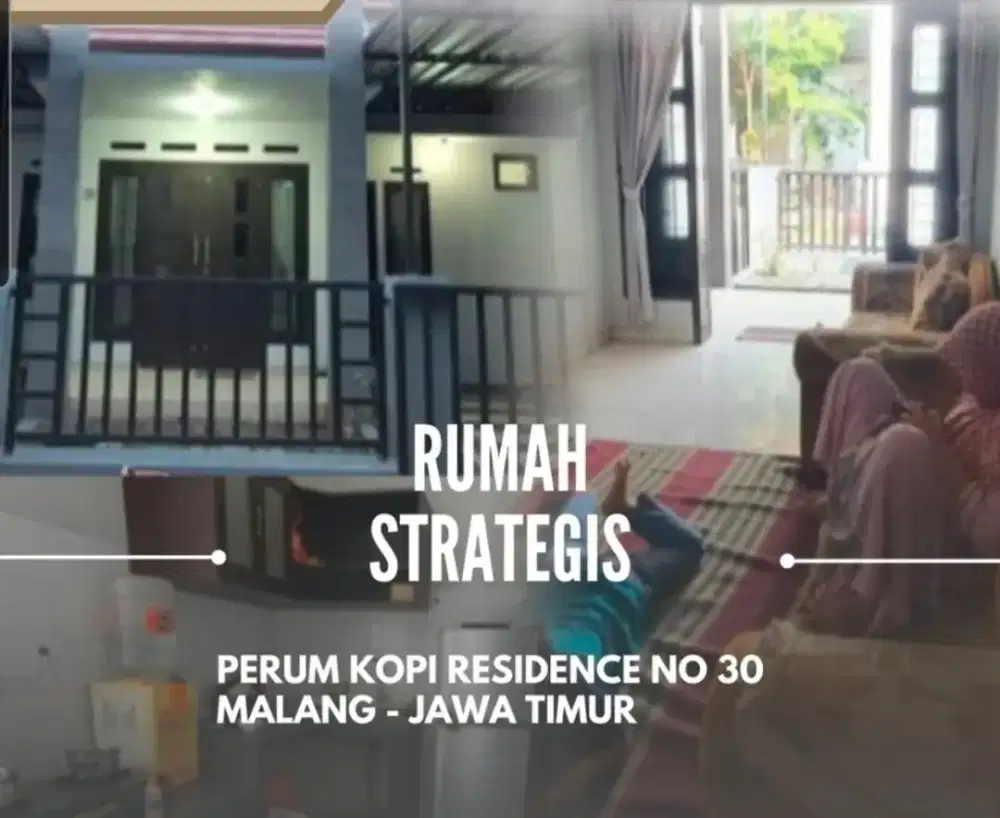 Jual cepat rumah siap huni dan strategis. Selangkah ke UB&polinema