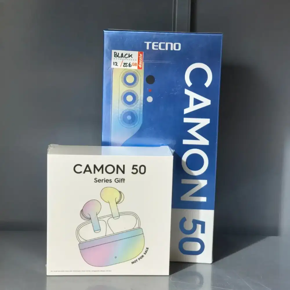 Tecno Camon 50 Ram 12/256 New Free TWS