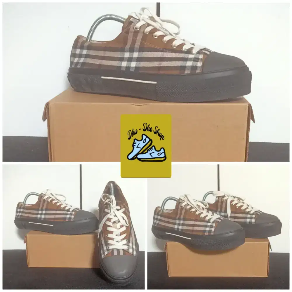 Sepatu sneaker burberry size 43 original itali mewah