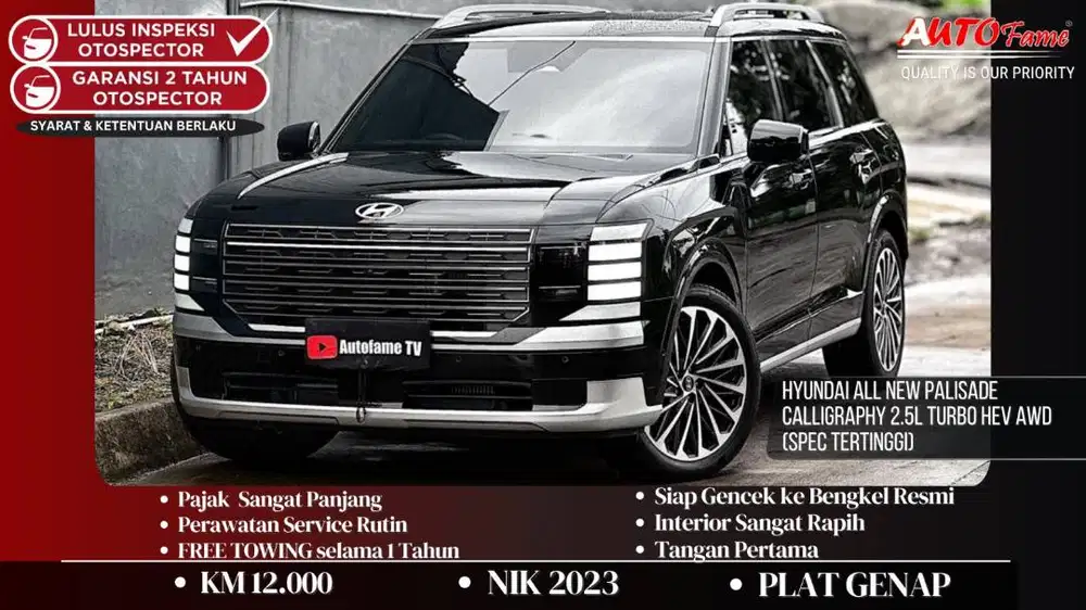 Hyundai All New Palisade Calligraphy 2.5L Turbo HEV AWD NIK 2025
