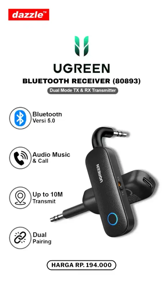 UGREEN BLUETOOTH RECEIVER (80893)