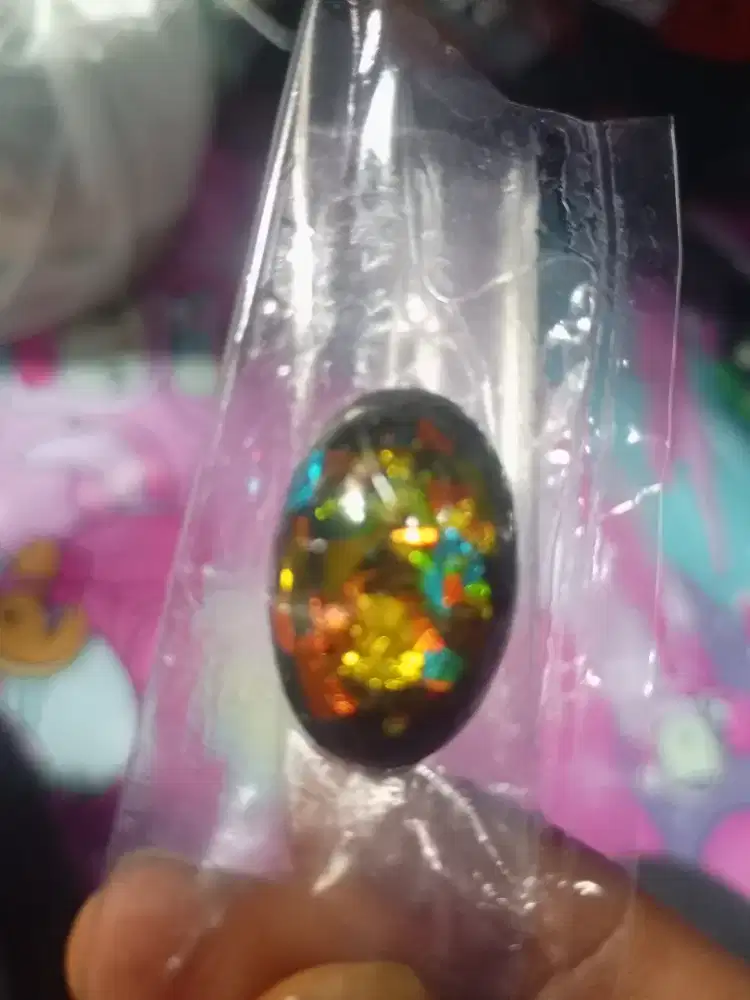 Batu black oval Banten jarong