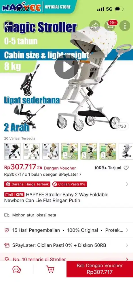 Dijual murah Stroller baby