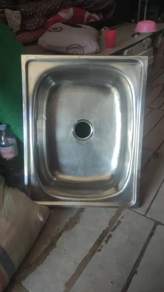 WESTAFEL SINK STAINLESS 66X52X20 MERK WELDEN SEKEN BEKAS LIKE NEW