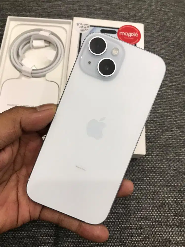 Iphone 15 baru seminggu bh 100 garansi 1th