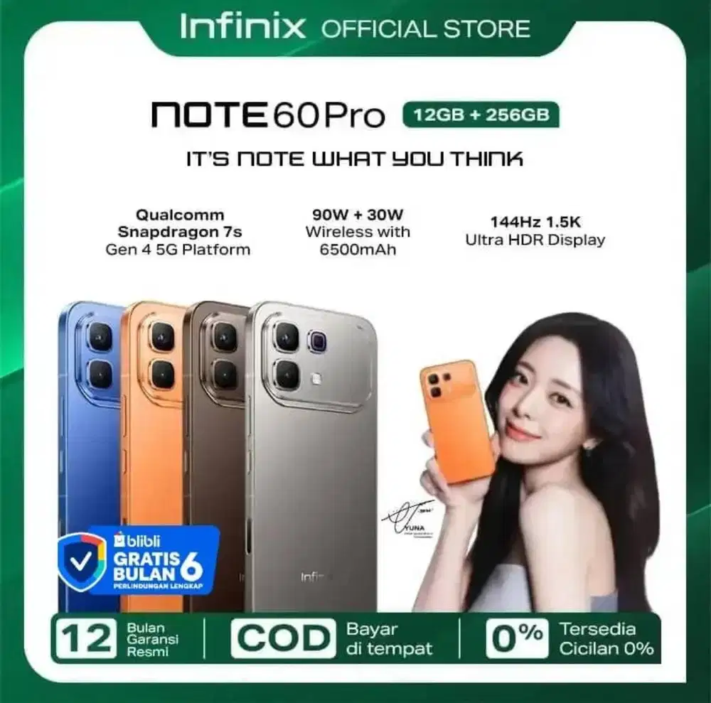 Infinix Note 60 Mulai dari Rp391.583