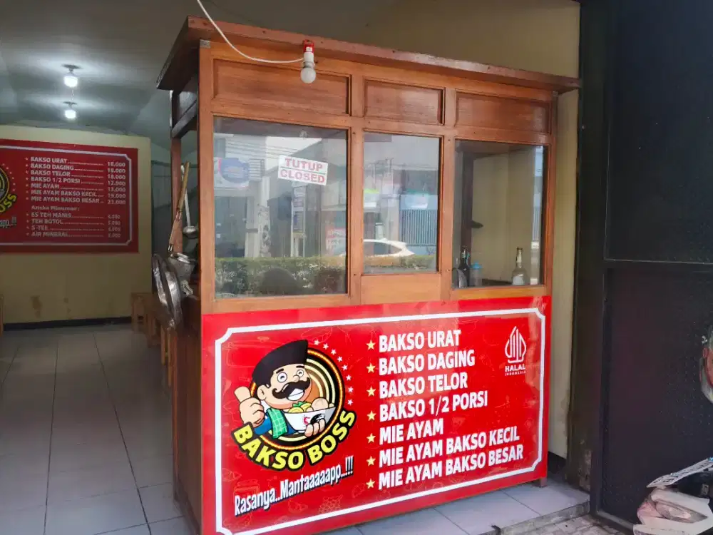 Gerobak Mie ayam bakso 2 tungku