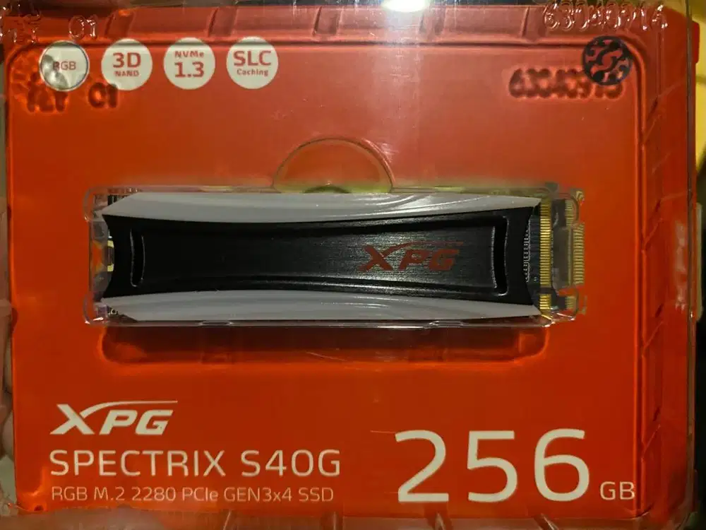 SSD XPG SPECTRIX S40G RGB 256 GB ADATA PCIe Gen3x4 M.2 2280 NVME