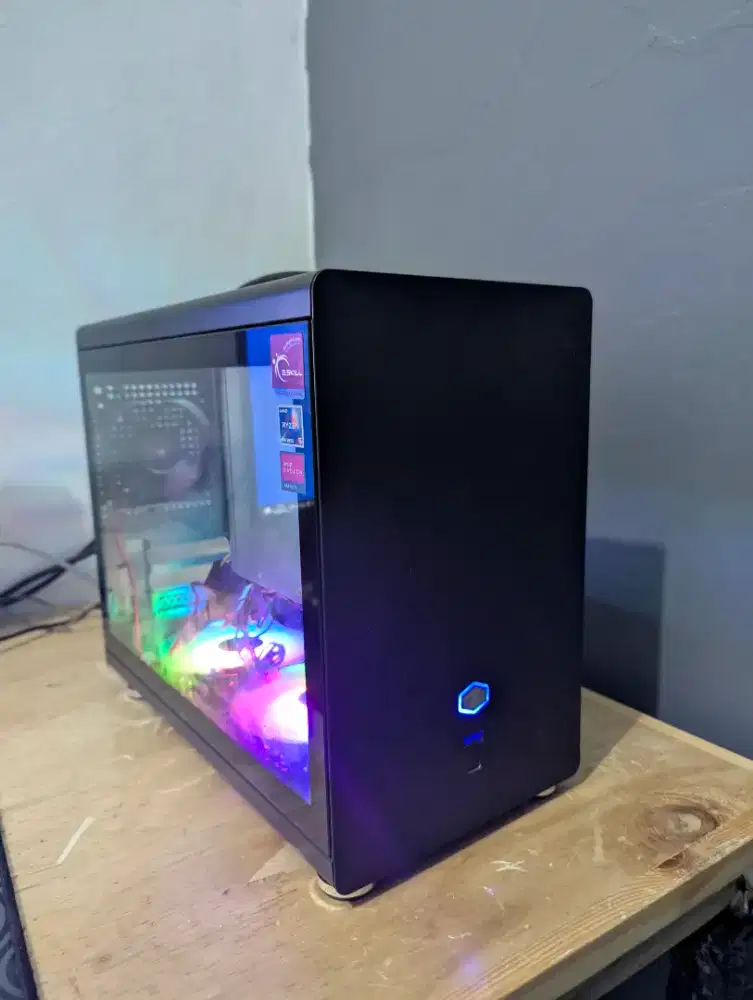 Komputer pc gaming ryzen 5 4600g | a520m itx | ram 8gb | nvme 256gb